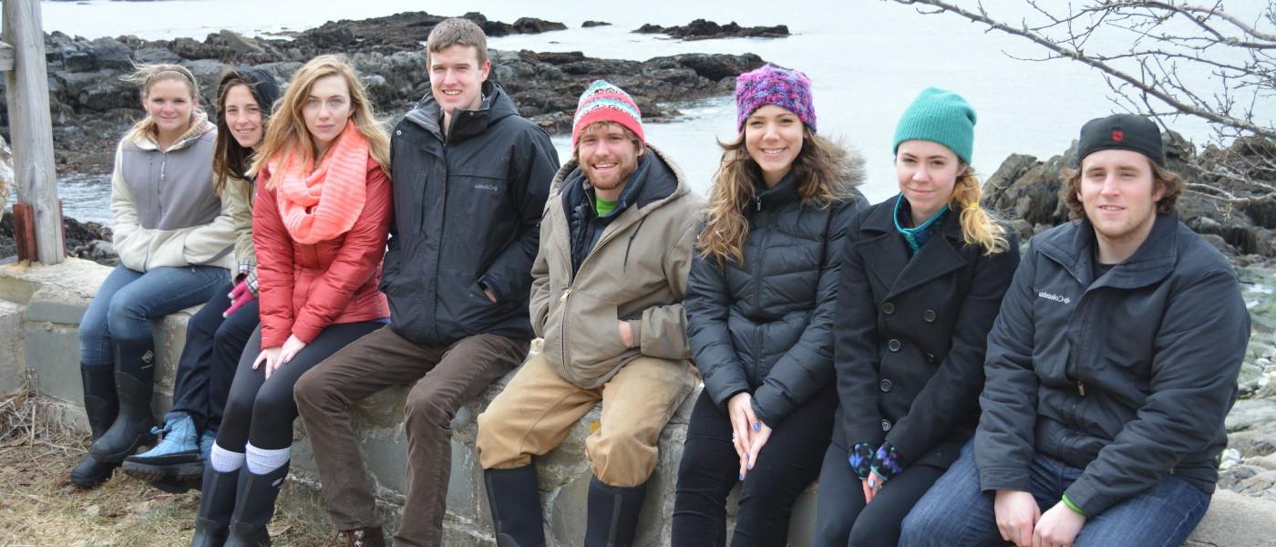 Students on an environmental humanities trip